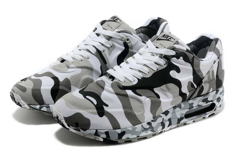 Air Max 87 Chaussures Hommes Jungle camouflage numerique Noir Gris clair (3)